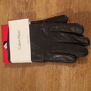 Calvin Klein Leather Gloves